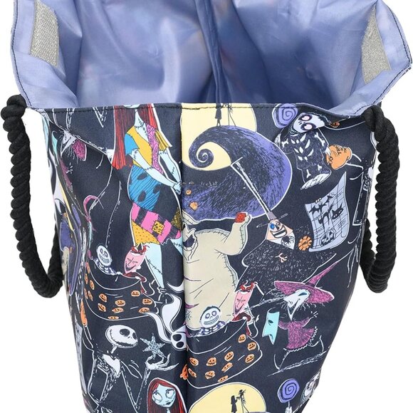 Nightmare Before Christmas Tote Bag Polyester Canvas Jack Sally Zero Gift - Picture 9 of 9